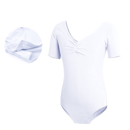 YTDSCS 3-11T Dance Outfits for Girls//Kids Teen Short Sleeve Leotards for Girls//Girls Dance Costume/Little Big Girls Dance Outfits/