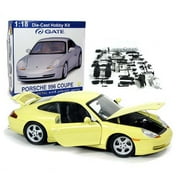 Yellow Porsche 996 Coupe 1:18 Scale Die Cast Model Kit