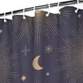 thumbnail image 4 of Cosmic Celestial Shower Curtain Gothic Sun Moon Star Print, Spiritual Witchy Night Sky Aesthetic Waterproof Fabric with Hooks, Astrology Pattern Bathroom Decor for Home or Spa, 4 of 5