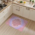 thumbnail image 2 of ODIKA Pastel Pink Purple Fade Geometric Border Crisp Edge Definition Pet Friendly & Kids Safe for Bedroom, Bedside, Nursery, 2 of 7