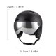 thumbnail image 2 of Casco de esquí y snowboard a prueba de viento para hombres, mujeres y jóvenes (L) Negro, 2 of 8