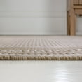 thumbnail image 4 of JONATHAN Y TUSCAN SUN 5 x 8 Area Rug, Beckett Border Stripe - Beige/Cream, TSN208A-5, 4 of 4