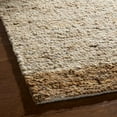 thumbnail image 3 of TOWN & COUNTRY TERRA Montana Textured Border Handcrafted 100% Wool Area Rug, Beige/Light Brown, 6'x9', 3 of 9