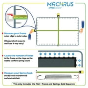 Machrus Upper Bounce Replacement Jumping Mat, fits 10x17 FT. Rectangular Trampoline Frames with 108 V-Rings, Using 7 springs - MAT ONLY
