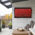 thumbnail image 2 of Outdoor TV Cover 68x42x4.5in, Abstract Red Gradient Geometric Weatherproof TV Screen Protector with Zipper, Modern Stereo Aesthetics Outside Television Cover Fits Up to 70-75", 2 of 9