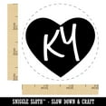 thumbnail image 2 of KY Kentucky State in Heart Self-Inking Rubber Stamp Ink Stamper - Brown Ink - Small 3/4 Inch, 2 of 7