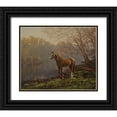 thumbnail image 1 of Adamov, Alexey 14x12 Black Ornate Wood Framed with Double Matting Museum Art Print Titled - In the Spring, 1 of 4