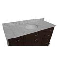 thumbnail image 3 of Aria 60" Single Bathroom Vanity with Chocolate Cabinet and Carrara Marble Top, 3 of 7
