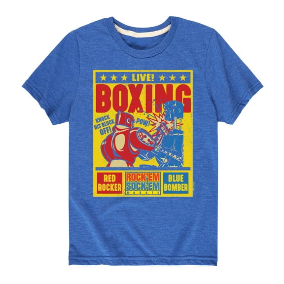 Rock 'Em Sock 'Em Robots - Live Boxing Poster - Toddler And Youth Short Sleeve Graphic T-Shirt