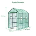 thumbnail image 6 of Heavy Duty Walk-In Greenhouse – 56" x 85" x 76" Portable Plant Shelter with 8 Shelves, PE Cover, Mesh Side Windows – Ideal for Outdoor & Indoor Use, Backyard, Patio, Vegetable Plants – Green, 6 of 6