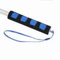 thumbnail image 4 of Hand Held Flagpole, Telescopic Stainless Steel Flag Pole Extends From 11.4in to 79in with 2 Rings for Hanging Flags, for Teachers Tour Guide Parades Stadium Events, 4 of 7