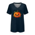 thumbnail image 4 of Bovemsi Business Casual Tops for Women Breathable Loose‑Fit V‑Neck Graphic Short‑Sleeve Prints Fashion Outfits Clothes XL, 4 of 4