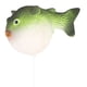 thumbnail image 4 of Acuario artificial de simulación de fluorescencia luminosa, pequeño pez globo, adorno decorativo para acuario, paisaje verde, 4 of 9