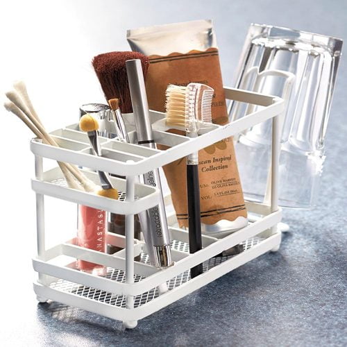 Bathroom Countertop Organizers 71/4"W x 25/8"D x 41/8"H Metal