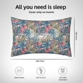 thumbnail image 2 of Silk Pillow Case for Hair And Skin Queen - Painted Palm Leaf Parrot Cooling Sleep Throw Pillow Covers Standard Size 20x30in, comfort Satin Pillowcase with Zipper for Women Men, 2 of 7