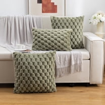 Textured Bubble Throw Pillow Covers 3-Pack, Soft Cozy Decorative Cushion Cases for Couch Sofa Bedroom Living Room Home Décor – Modern Plush Accent (Cover Only)