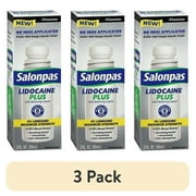 (3 pack) Salonpas lidocaine plus roll on pain relieving 4% lidocaine 3oz each