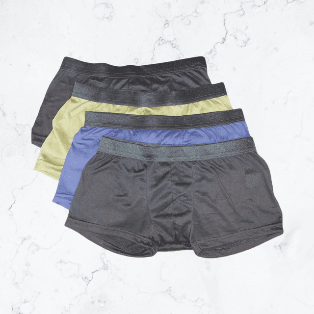 "Boxer Elástico de Tela Suave Paquete con 4 Piezas: Máxima Comodidad y Ajuste Perfecto. Talla Chica