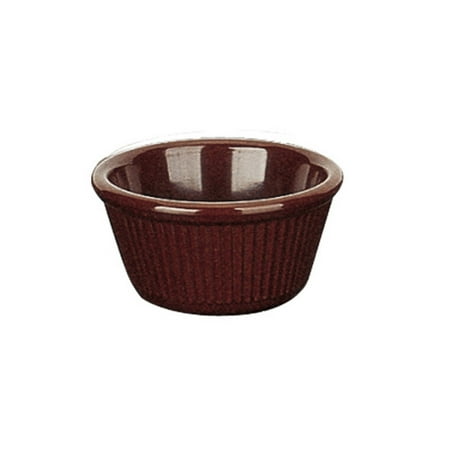

2 1/2 1.5 Oz Fluted Ramekin Chocolate Melamine 16 packs