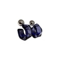 thumbnail image 3 of Pendientes Acrílico en forma de C Qarigey Plata Aro transparente Gota Colgantes Mujer Azul, 3 of 6