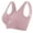 #1_Pink, variant on Women's Rhinestone Sports Bra - Hollow Back Design w/ Wide Strap Support | Anti-Sagging Wireless Bra for Workouts & Mature Figures