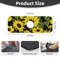 thumbnail image 2 of Logiee Sunflowers In Vintage Print Kitchen Sink Splash Guard Faucet Mat for Splash Guard Behind Faucet Drip Catcher for Kitchen,Bathroom,Sink Mat,Dish Drying Mat,Bathroom-15" X 5.5", 2 of 7