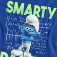 thumbnail image 2 of The Smurfs Smarty Pants Unisex Adult T Shirt, Royal, 3X-Large, 2 of 4