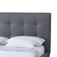 thumbnail image 4 of Baxton Studio Jonesy Scandinavian Style Mid-century Upholstered Platform Bed, Multiple Sizes, Multiple Colors, 4 of 4