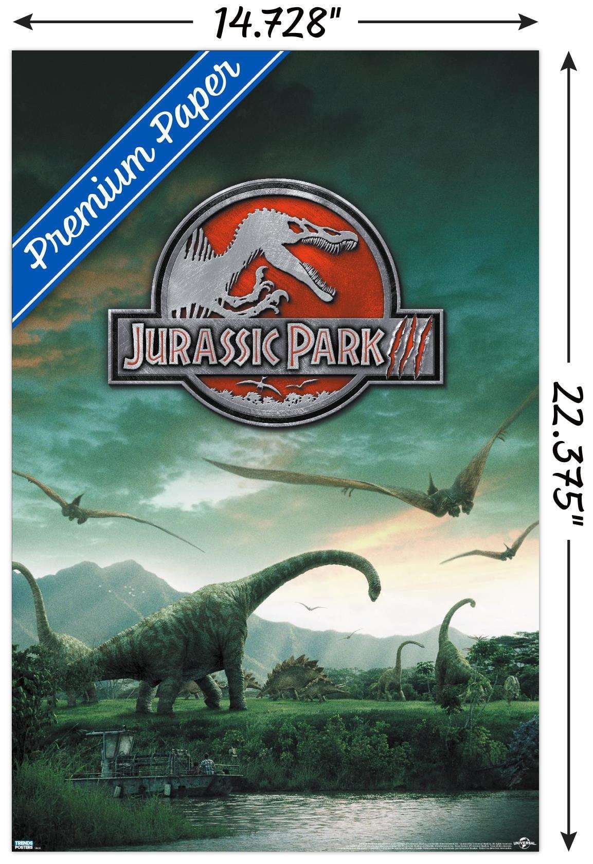 Jurassic Park 3 - Dinosaurs Wall Poster, 22.375