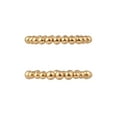 thumbnail image 3 of Time and Tru Adult Female Gold-Tone Textured Cast 3pc Stretch Bracelet Set, 3 of 4