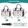 thumbnail image 4 of FORMRS Insulated Lunch Bag Unisex Large Capacity with Shoulder Strap, Pink Mosaic Pattern, 4 of 6