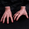 thumbnail image 6 of 2024 Halloween Horror Props Broken Hands Horror Wednesday Adams Family Latex Palm Statue Home Decoration Tabletop Crafts (1PCS), 6 of 7