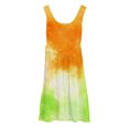 thumbnail image 4 of Ruyang Teen Girls A Line Midi Dresses Tie-dyed Ruffle Hem Crewneck Sleeveless Tank Dresses Summer Boho Beach Sundress, 4 of 4