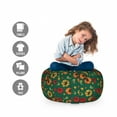 thumbnail image 2 of Garden Art Storage Toy Bag Chair, Organic Fresh Eating Healthy Living Theme Ornamental Tomatoes Vegetarian Diet, Stuffed Animal Organizer Washable Bag, Small Size, Multicolor, by Ambesonne, 2 of 3