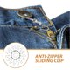 thumbnail image 3 of FOMIYES 15Ud De Cremallera Plata Para Ropa Denim Con Antideslizante, 3 of 8