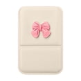 thumbnail image 2 of Linnome Small Travel Leather Folding Makeup Mirror Compact with Bow Design - Mini Portable Vanity Cosmetic Mirror for Women - Travel-Friendly Foldable Pocket Mirror for Purse Handbag, 2 of 6