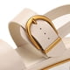 thumbnail image 4 of Sandalias planas Sandalias de verano Sandalias de vestir Mujeres Correa de tobillo de los pies abiertos (38) Beige, 4 of 9