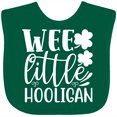 thumbnail image 3 of Inktastic St. Patrick's Day Wee Little Hooligan with Shamrocks Boys or Girls Baby Bib, 3 of 4