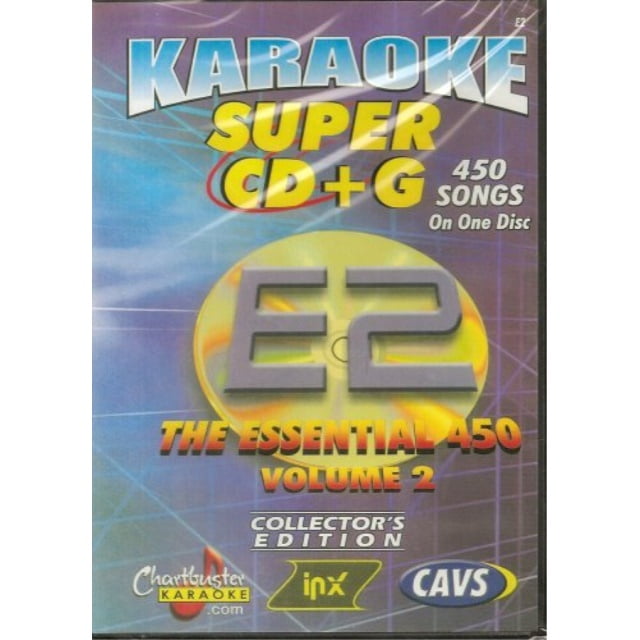 CHARTBUSTER SUPER CD+G Volume 2 450 Karaoke Songs Playable on CAVS