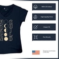 thumbnail image 6 of Moon Child Women's V-Neck T-shirt Astrology Lunar Cycle Phases Astronomy Mystical Spiritual Zodiac Sign June July Luna Tee, 6 of 7