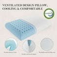 thumbnail image 2 of JOINSUN Memory Foam Pillows, Bed Pillow with Washable Cover and Breathable Mesh for Adult, 3 Pack, 2 of 5