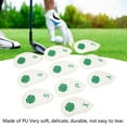 thumbnail image 4 of 10 PCS  Club Head Covers, Four Leaf Clover Pattern PU Waterproof Delicate  Iron Covers Set For Most Clubs, 4 of 8