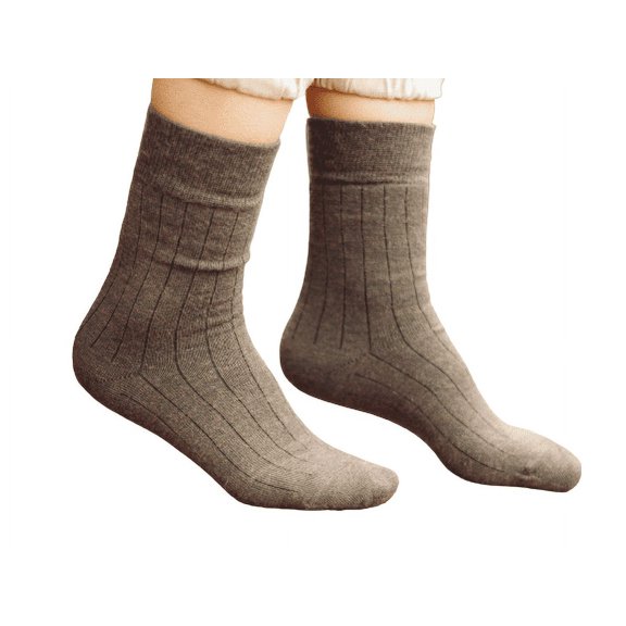 Alpaca Wool Socks for Men and Women, Warm Crew Socks, Comfortable Casual Dress Socks, Unisex Winter Boot Socks