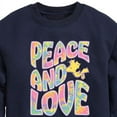 thumbnail image 3 of Peanuts - Peace & Love - Woodstock - Toddler & Youth Crewneck Fleece Sweatshirt, 3 of 6