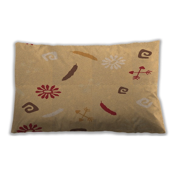 Ahgly Company Outdoor Rectangular Contemporary Lumbar Throw Pillow, 13 inch by 19 inch