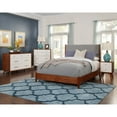 thumbnail image 7 of Alpine Furniture Flynn Mid Century Modern Two Tone Queen Panel Bed, Acorn/Grey, 7 of 7