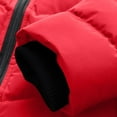 thumbnail image 5 of Breezora Women's Warm Winter Faux Down Hooded Mid Length Padded Coat Jacket for Cold Weather Outdoor Activities XXL Size Red, 5 of 10
