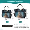 thumbnail image 2 of Medium Cooler Bag Lunch Bag Portable Meal Bag Work Meal Bag Outdoor Meal Bag Travel Meal Bag Picnic Meal Bag Going Out Meal Bag Watercolor Castle, 2 of 6