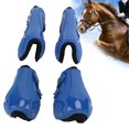thumbnail image 4 of Bottes de Jambe de Cheval, Protège-Cheval Léger pour Cheval Ensemble Bleu de Quatre, 4 of 8