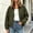 #5Army Green, variant on Women’s Barn Jacket Loose Zipper Utility Coat Cinchable Hem Workwear Jacket with Pockets